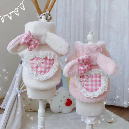 Rabbit Hooded Dog Sweater